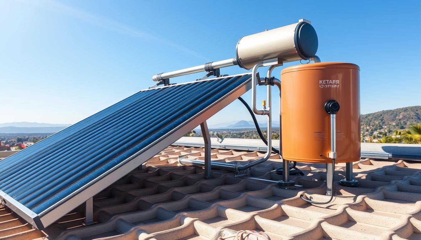 How does a solar heating system work?