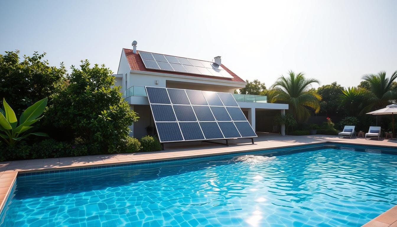 What does it cost to heat a swimming pool with solar panels?