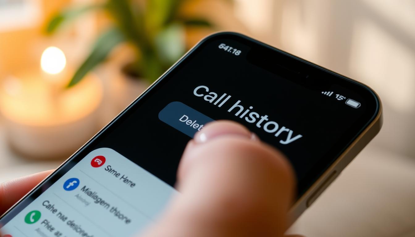 how to delete call history on iphone