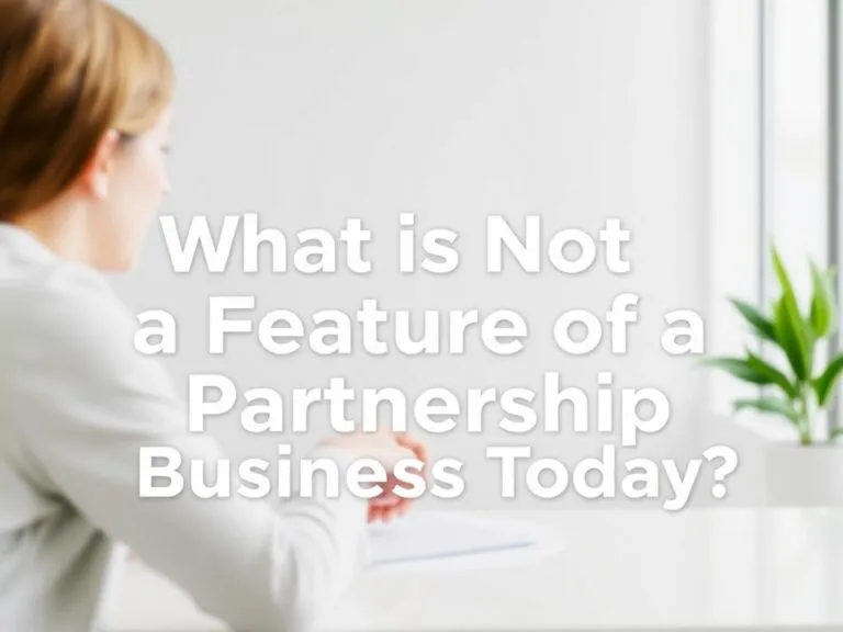 which is not a feature of a partnership business