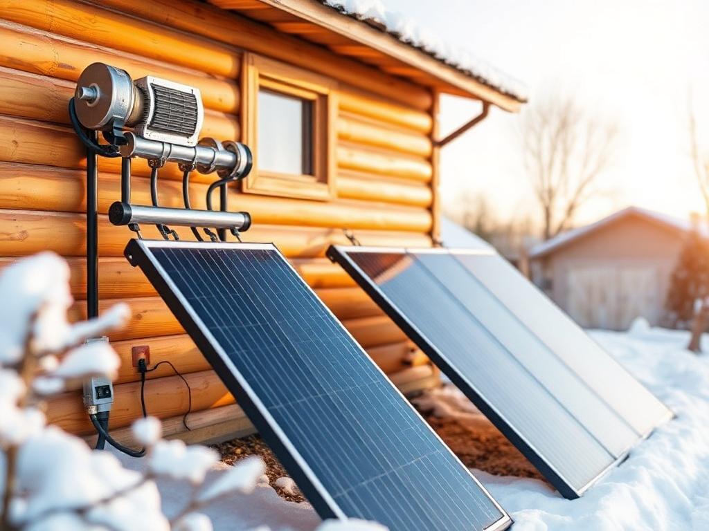 Can solar water panels heat a house in the winter?