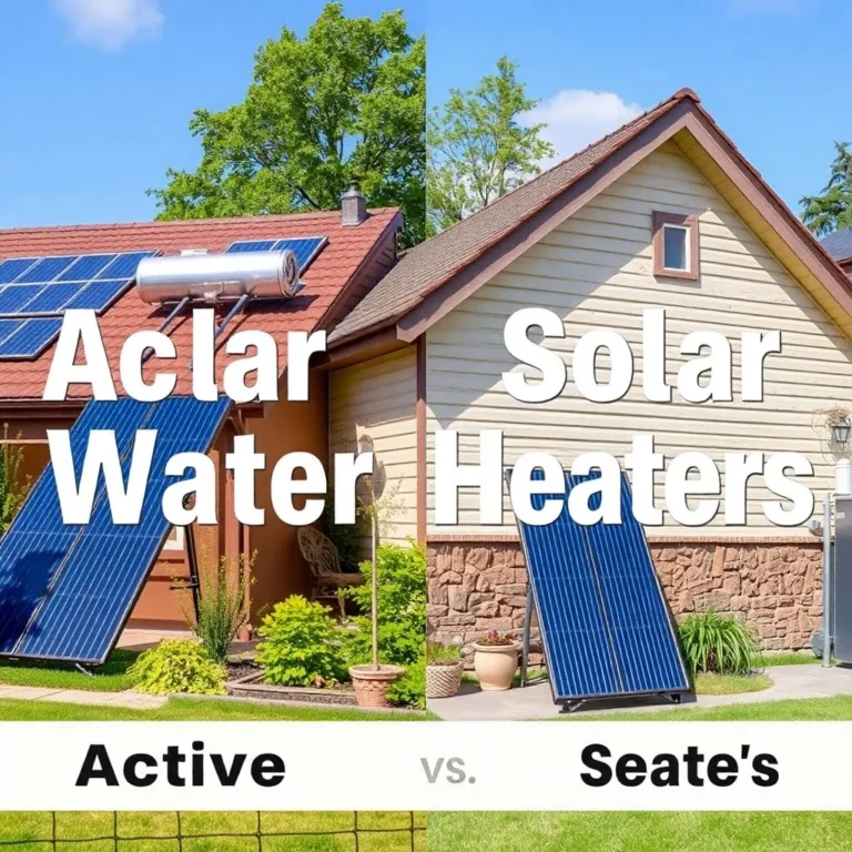 Active vs Passive Solar Water Heaters: Key Differences