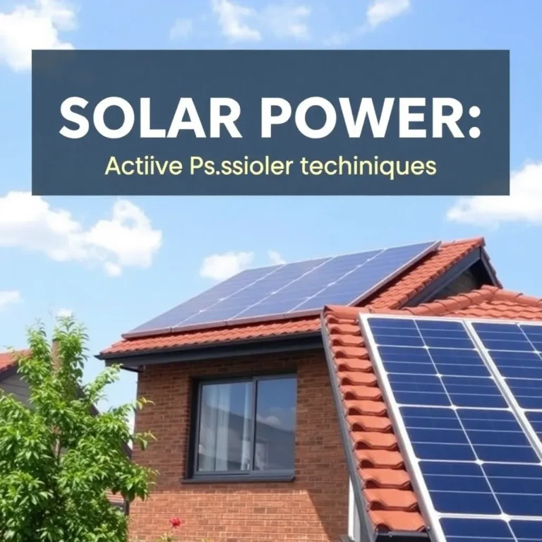 Solar Power: Active & Passive Techniques Guide